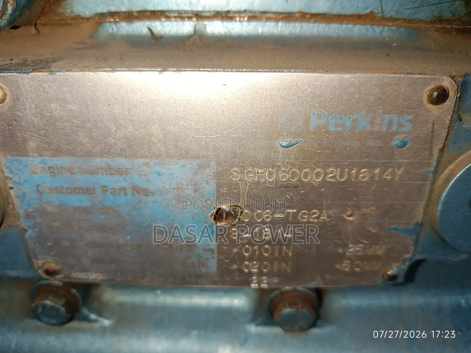 250/265kva Perkins Generator, 2000series