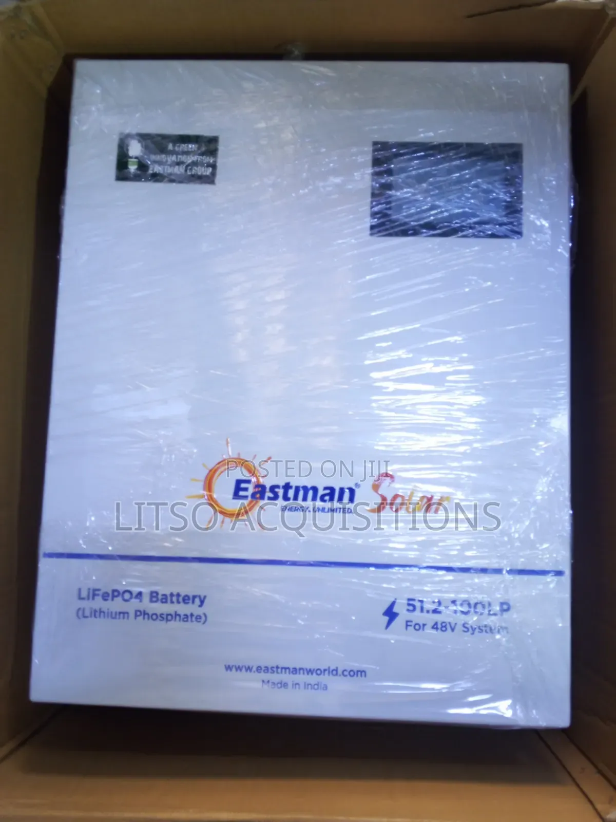 Eastman 48V 100Ah LiFePO4 Lithium Solar Battery – 5.12kWh