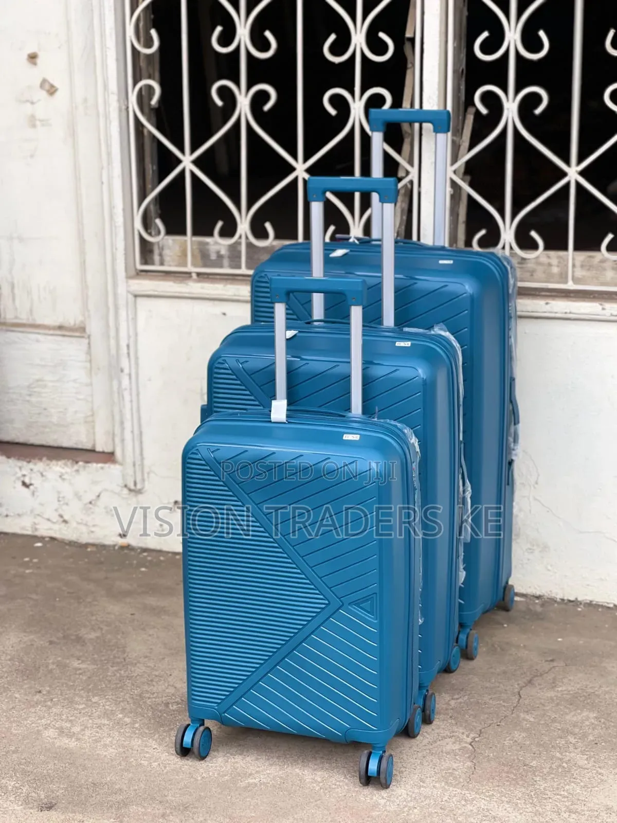 Unbreakable Rubber Suitcase Pp 3-in-1 Suitcase Set Double Compartment