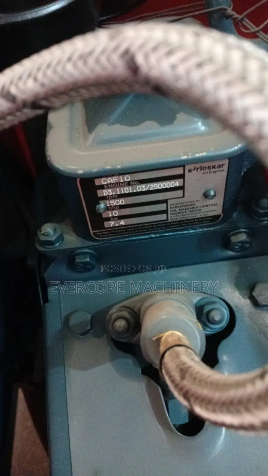 Diesel 1 Tonne(1000kg) Concrete Hoist Machine 10hp Kirloskar Engine