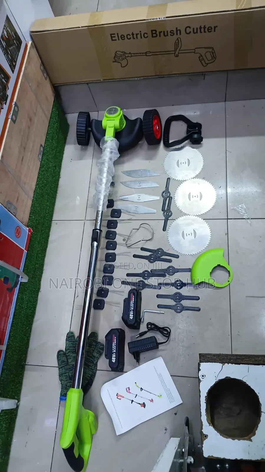 Quality Cordless Brush Cutter With 2 Batteries