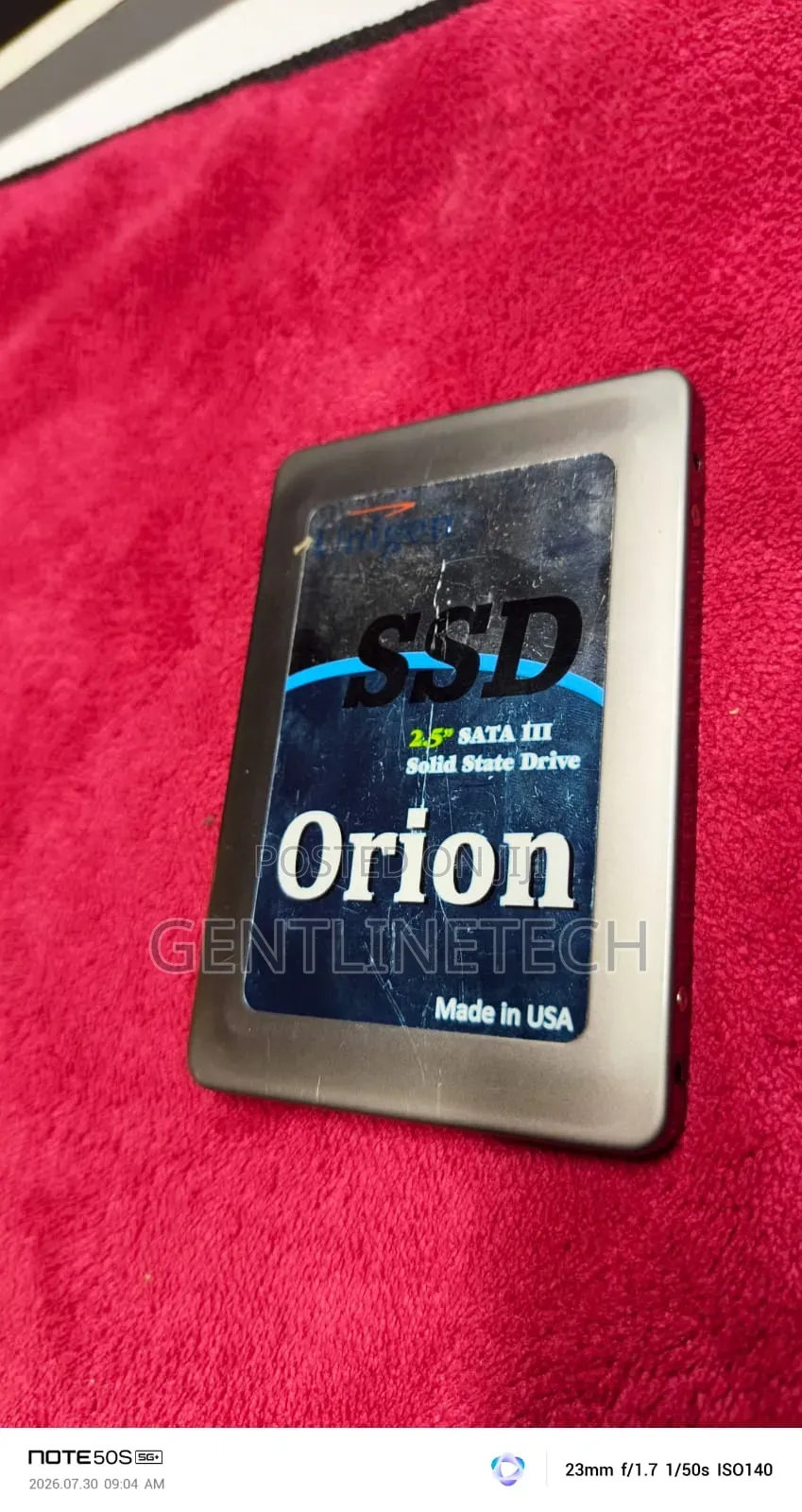 Unigen Orion 480gb 2.5" Sata Iii SSD