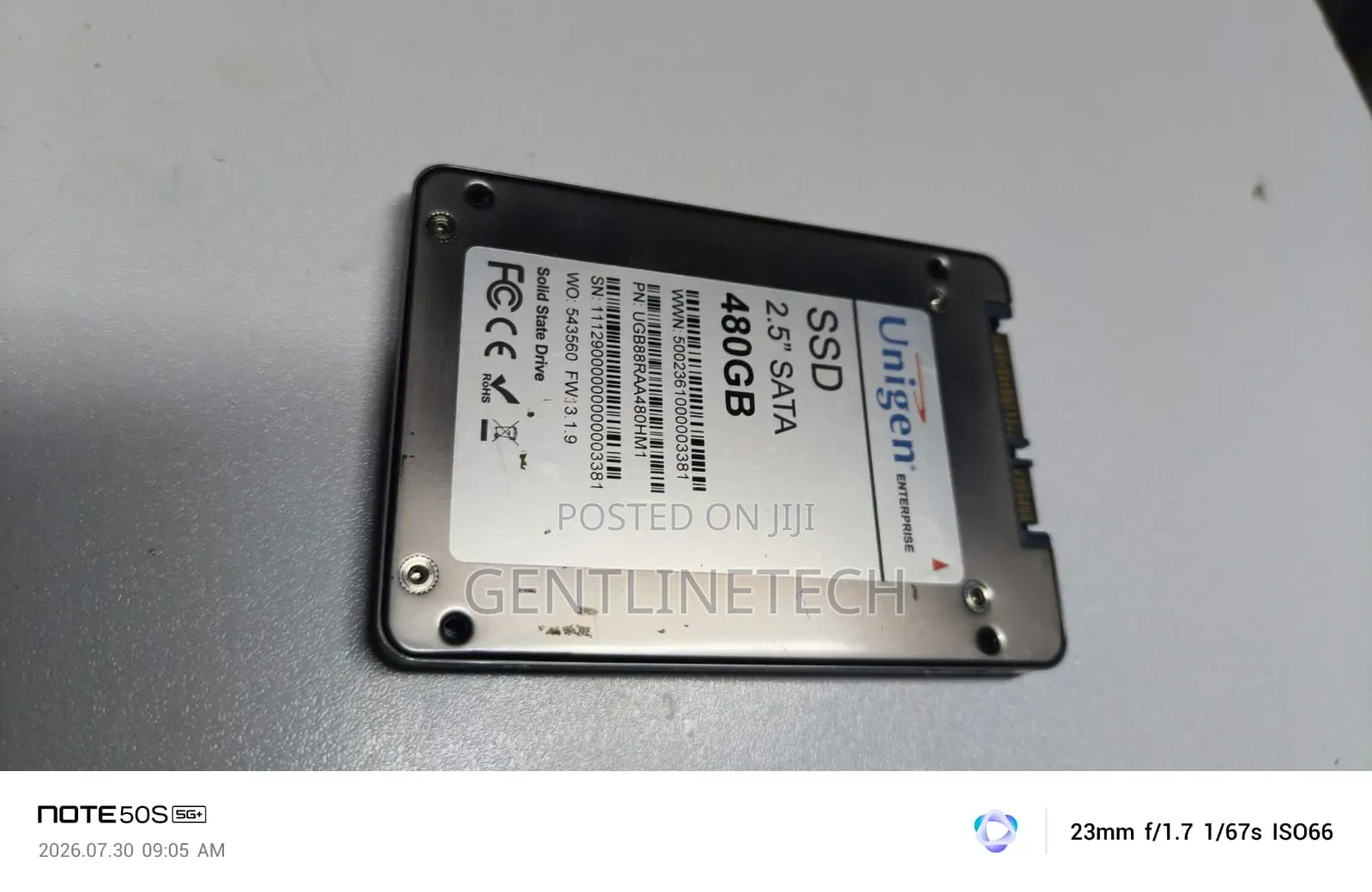 Unigen Orion 480GB SATA III 2.5" Internal SSD