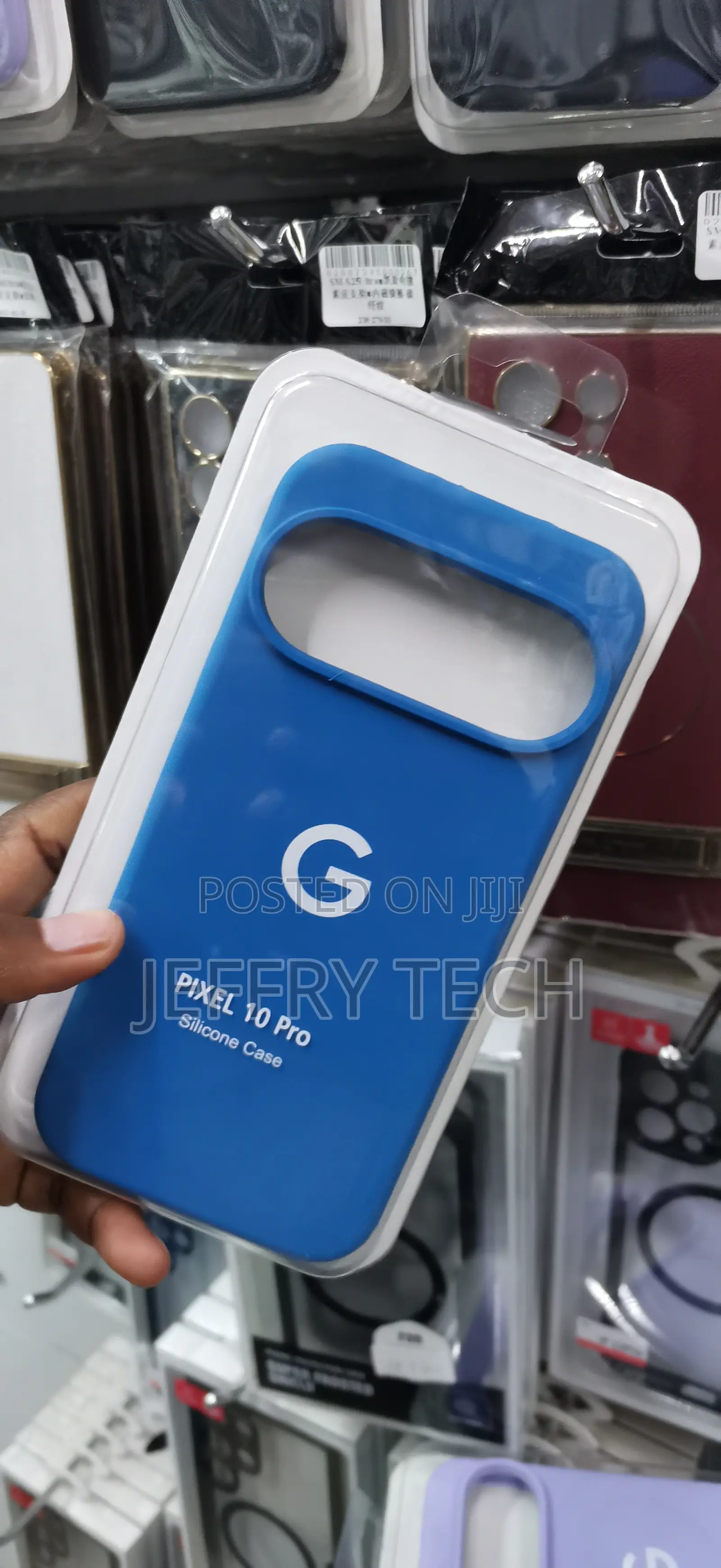 Blue Google Pixel 10 Pro Silicone Case Soft-Touch Matte Finish
