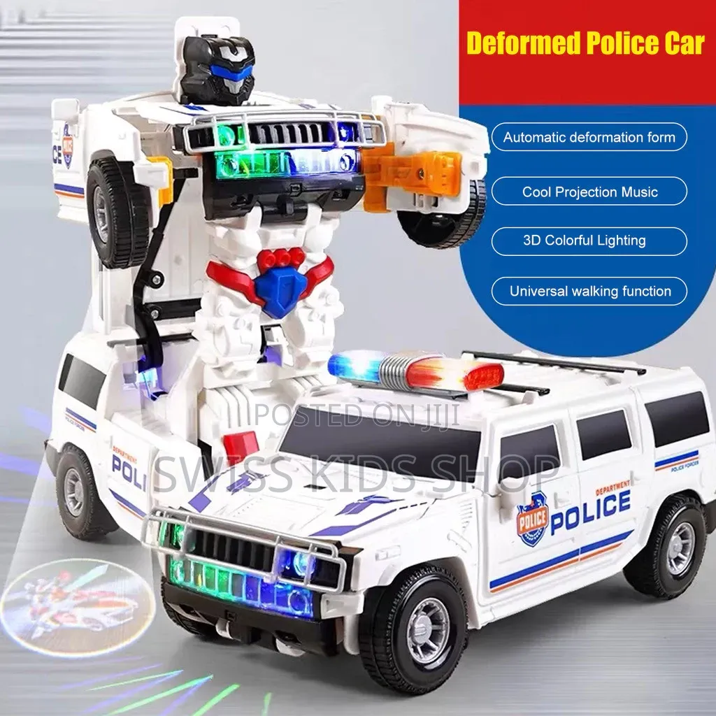Police Transformer Robot Car