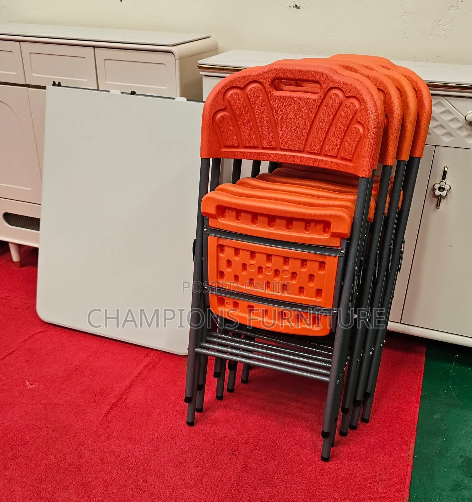 Orange Folding Outdoor/Indoor Chair