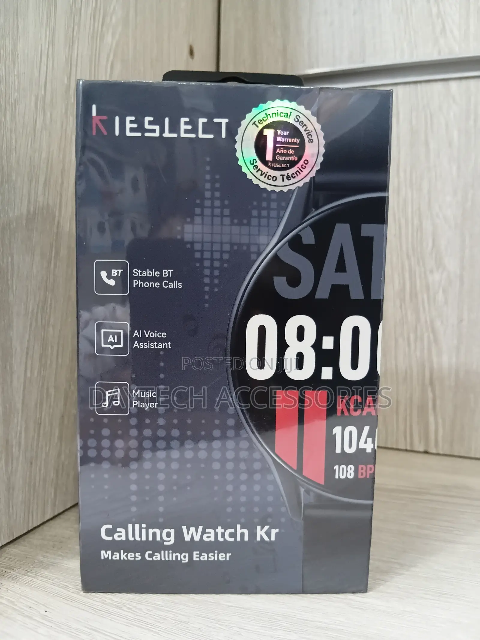 Kieslect Smart Calling Watch Kr in Black