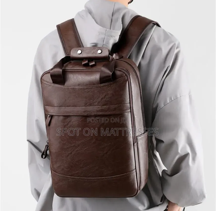 Classic Leather Backpacks Restocked. Black, Coffee Brown.