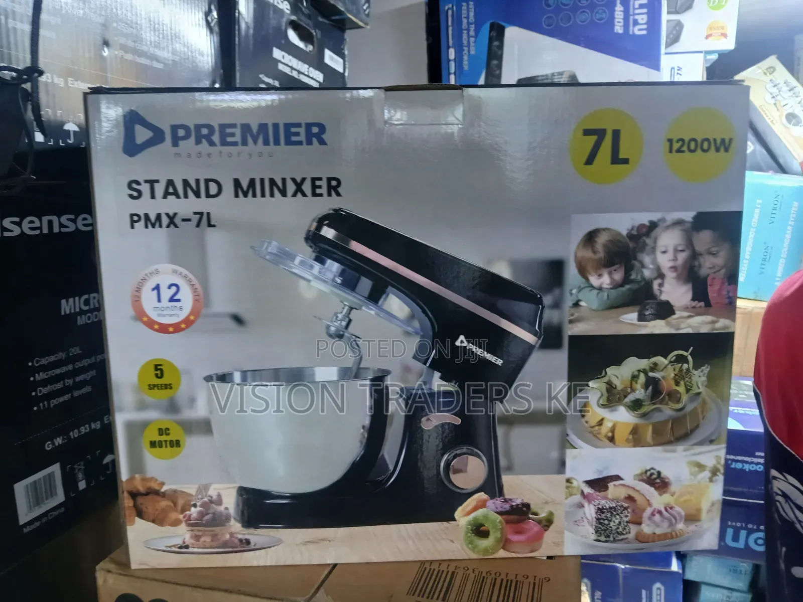 Premier PMX-7L 7Ltrs Stainless Steel Stand Mixer With Bowl