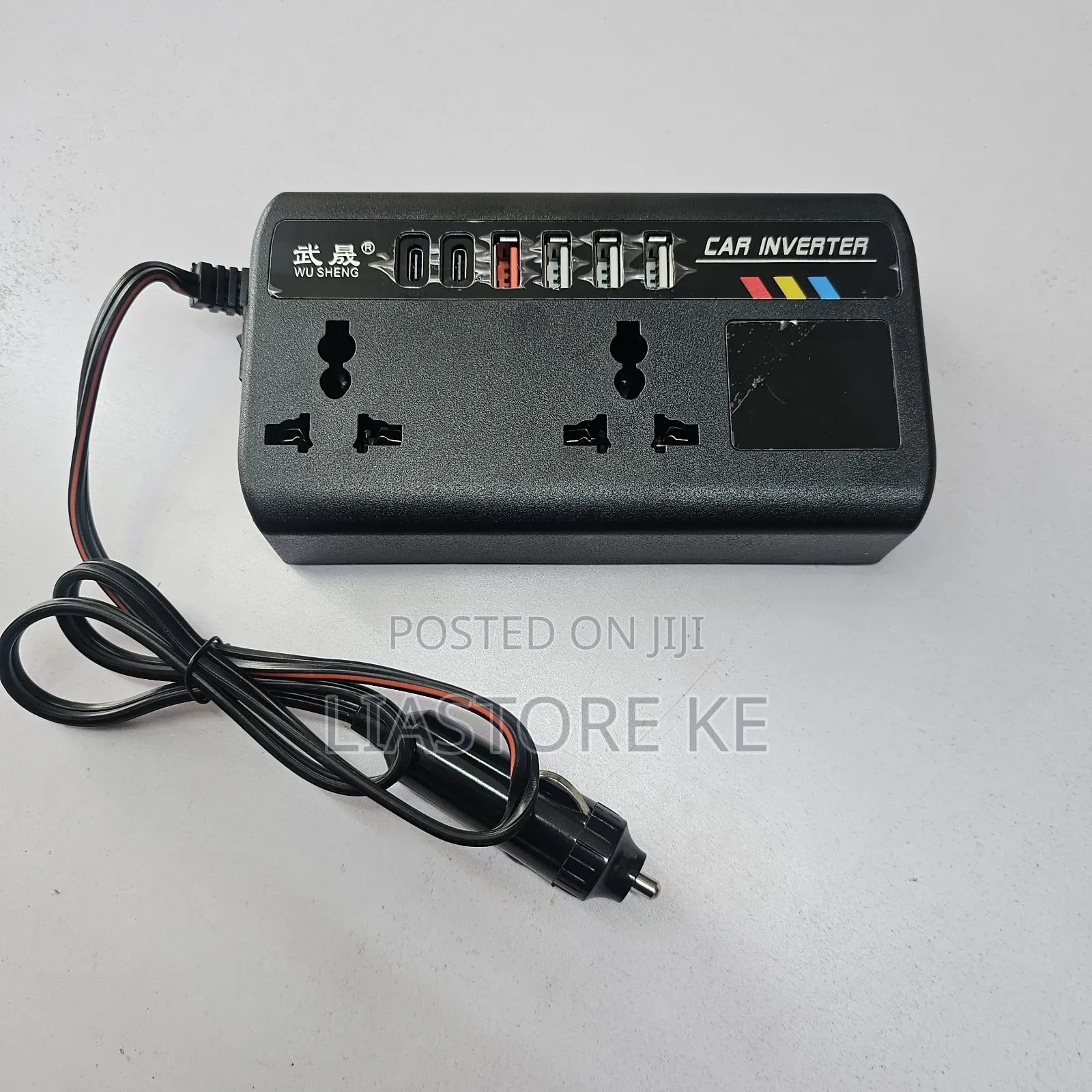 Multi-Function Car Power Inverter for Laptop, Phone Home Appliances