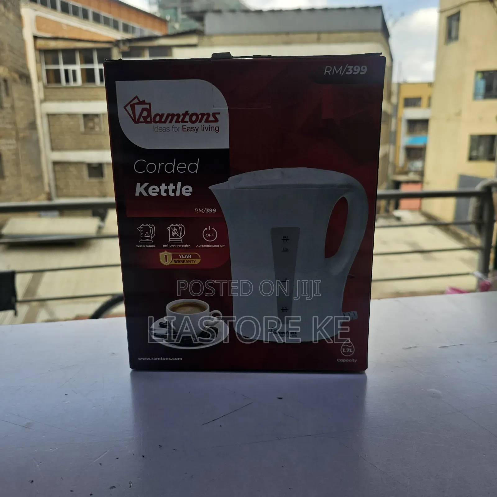 Ramtons 1.7L Electric Kettle RM/399 With Auto Shut-Off