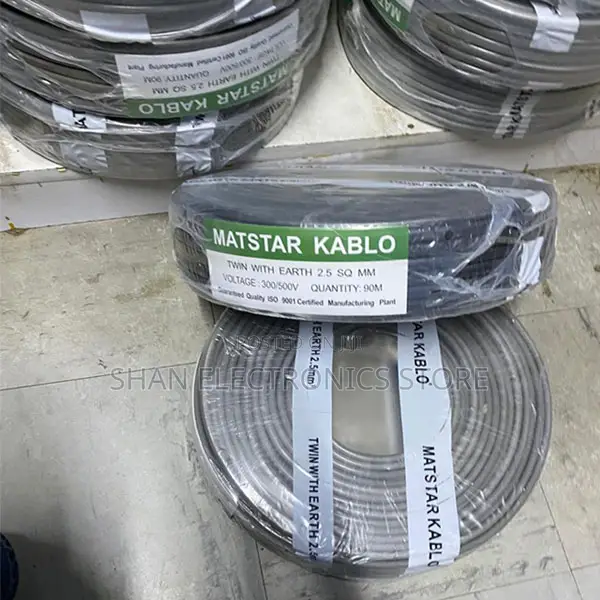 Long-Lasting Performance 2.5mm Twin With Earth Designed Length= 90 M