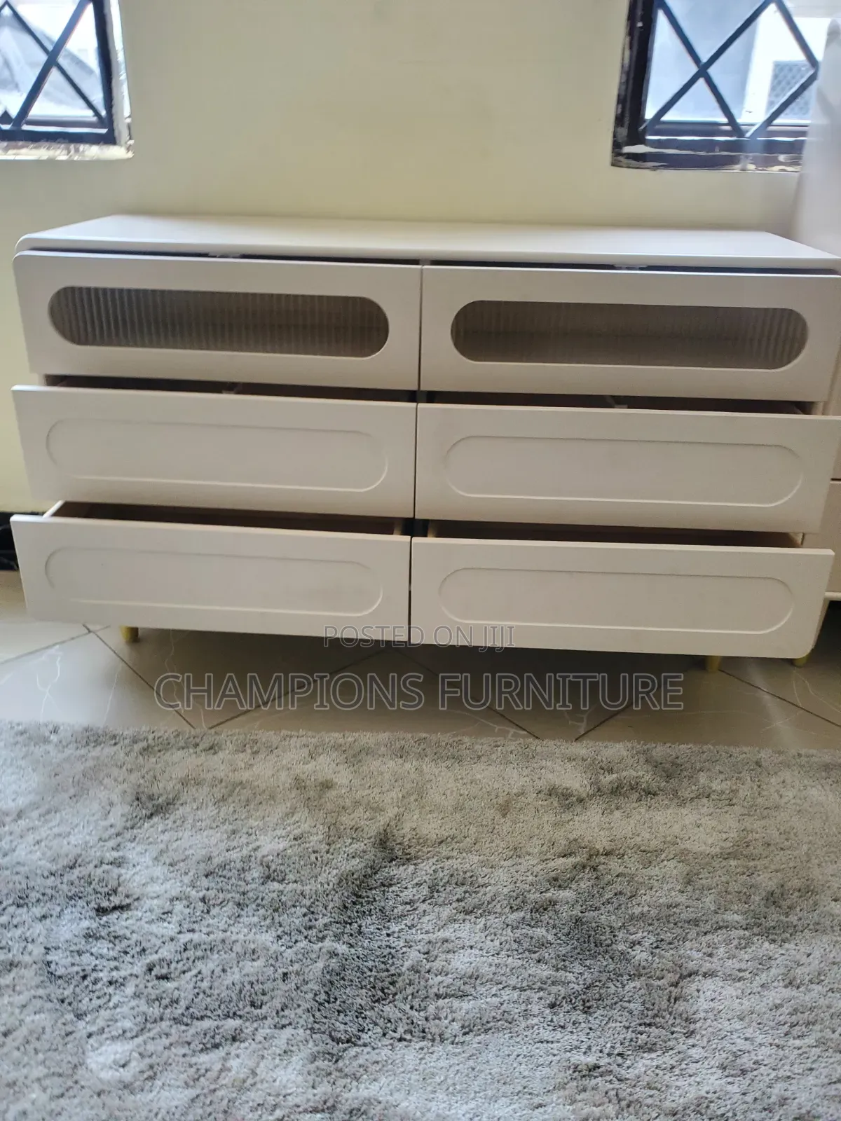 Fluted Glass Dresser