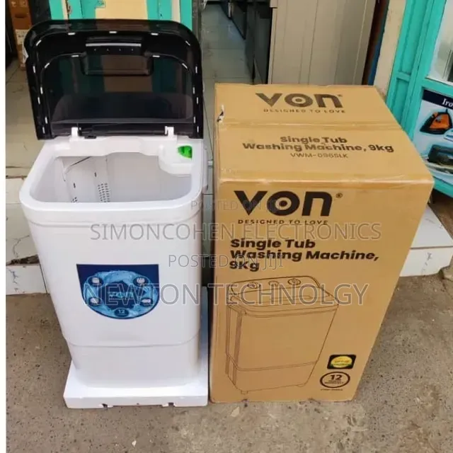 Von Single Tub 9kgs Washing Machine