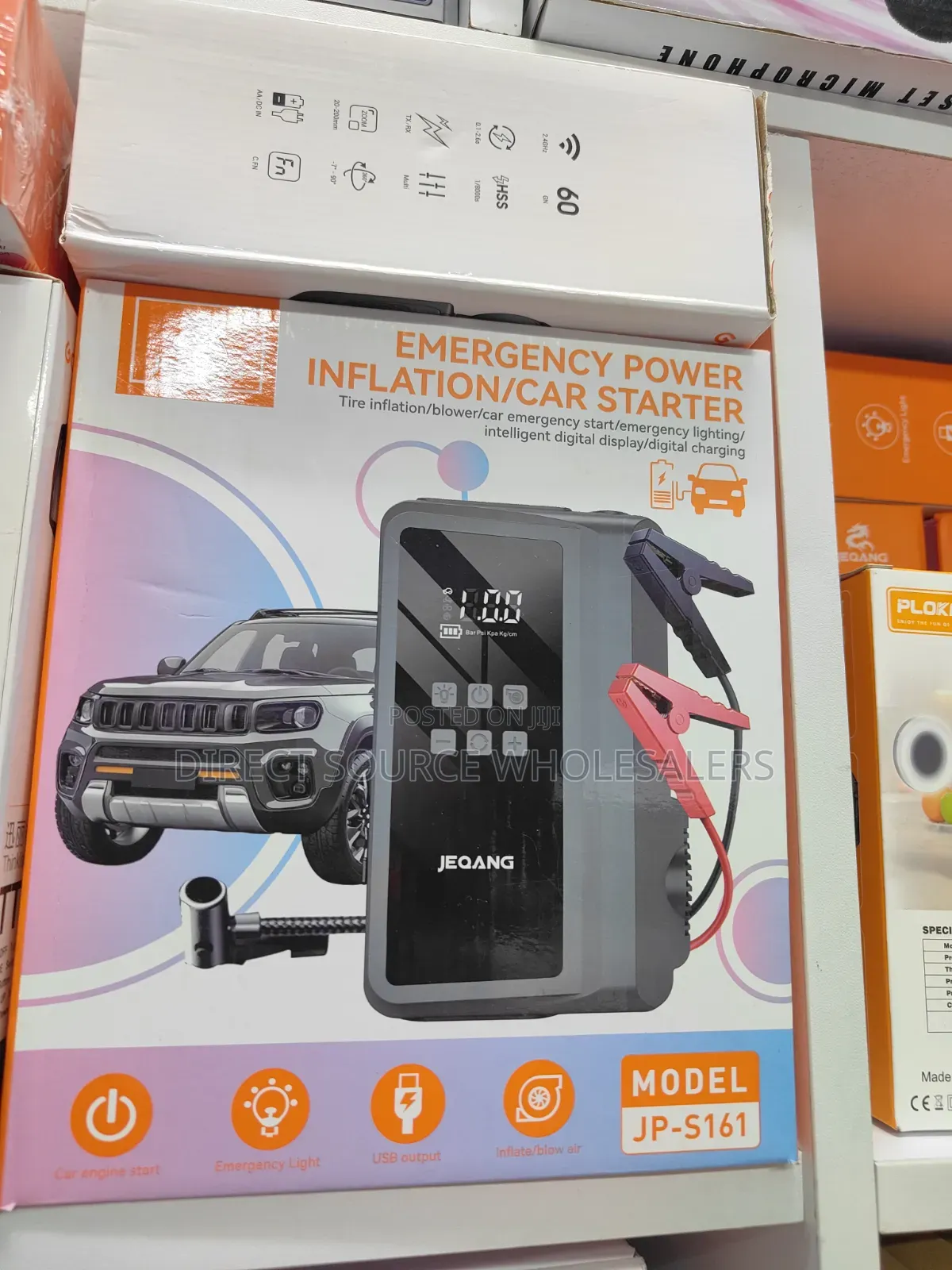 Portable 12V Car Battery Jump Starter Emergency Kit