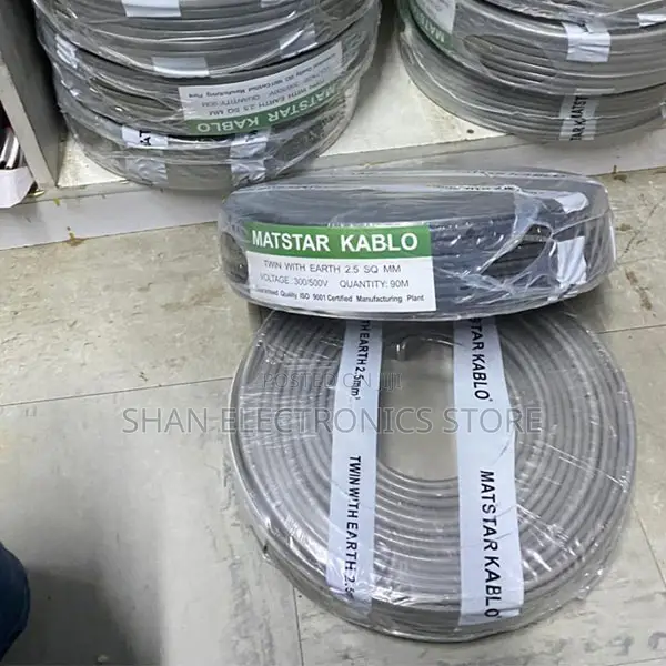 90meter Roll Grey 2.5mm Sq. Twin With Earth PVC Electrical Cable