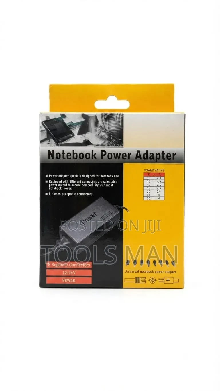 Universal 96W Notebook Power Adapter Charger.