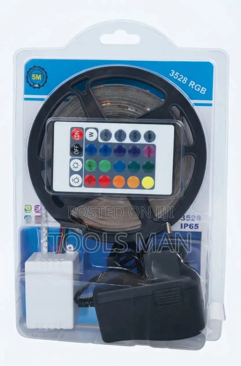 3528 RGB LED Strip Light Kit 5M IP65 Remote.