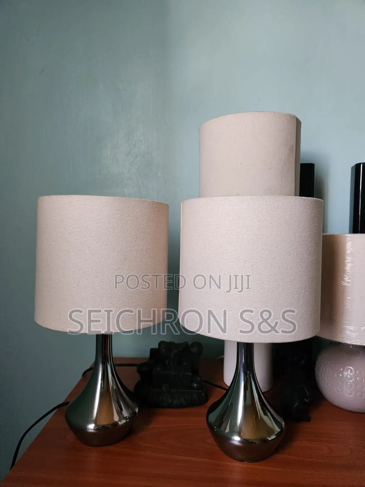 Chrome Pair Touch Lamps