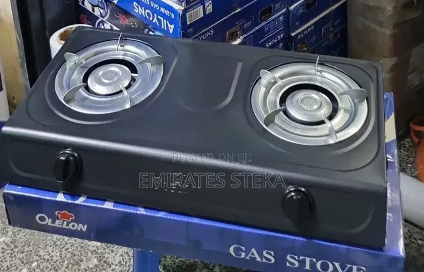 OLELON Table Top Stainless Steel Two Burner Gas Cooker Plus