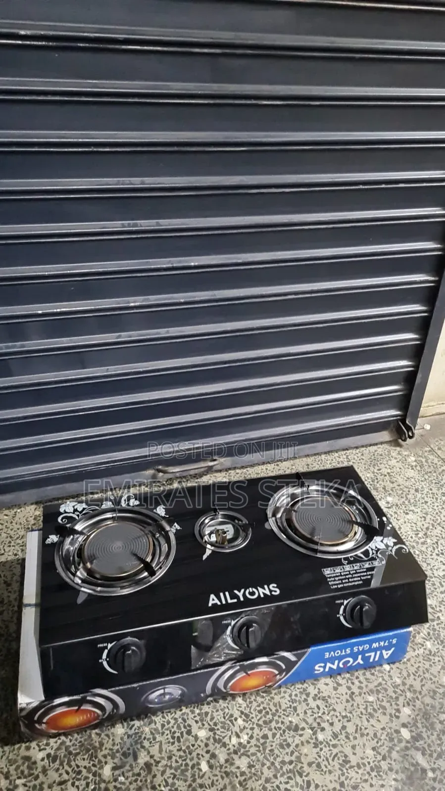 AILYONS 3 Burner Glass Top Gas Cooker Infrared Double Burner