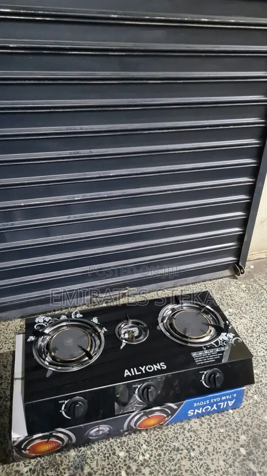 AILYONS 3 Burner Glass Top Gas Cooker Infrared Double Burner
