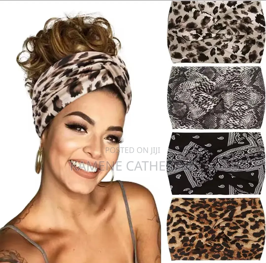 Animal Print Twisted Elastic Band