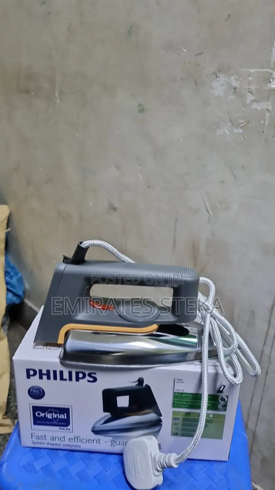 Phillips 66 HD-1172 Electric Dry Iron Box - Silver Black