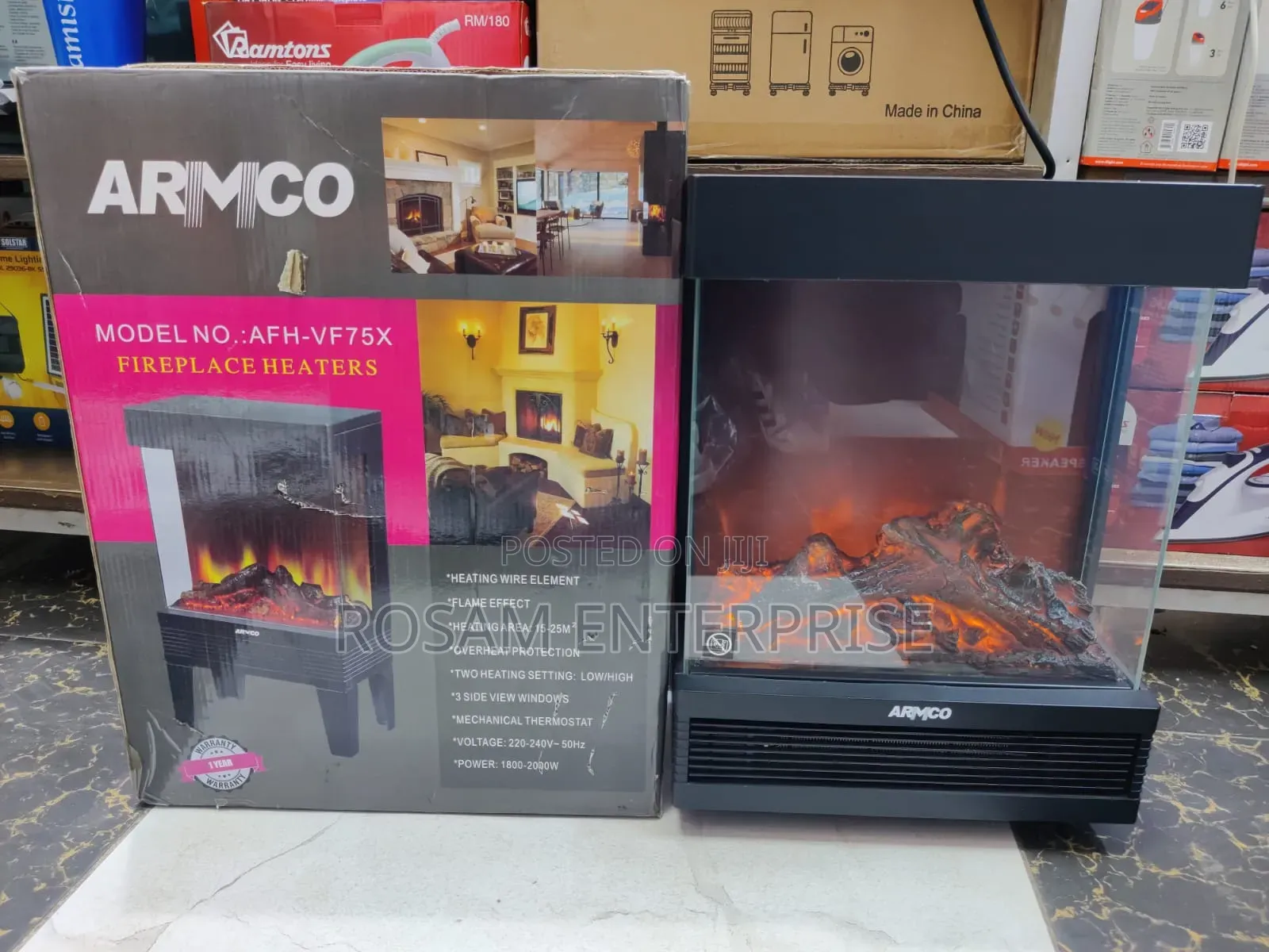 Armco Fireplace Heater Vf75x With Fan