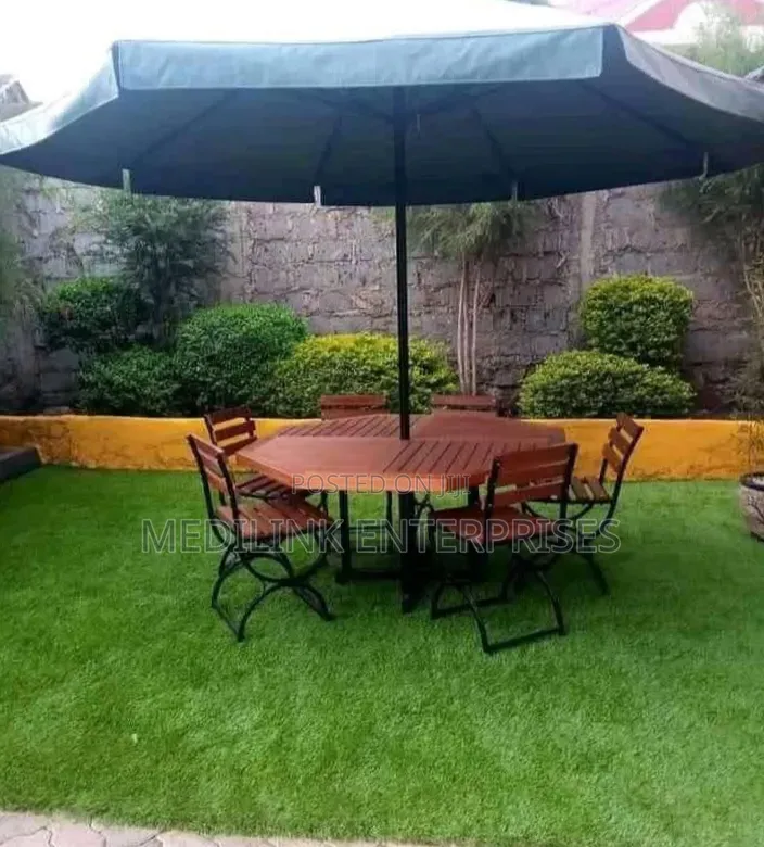 Biege Combined 6 Seater Garden Outdoor Shades