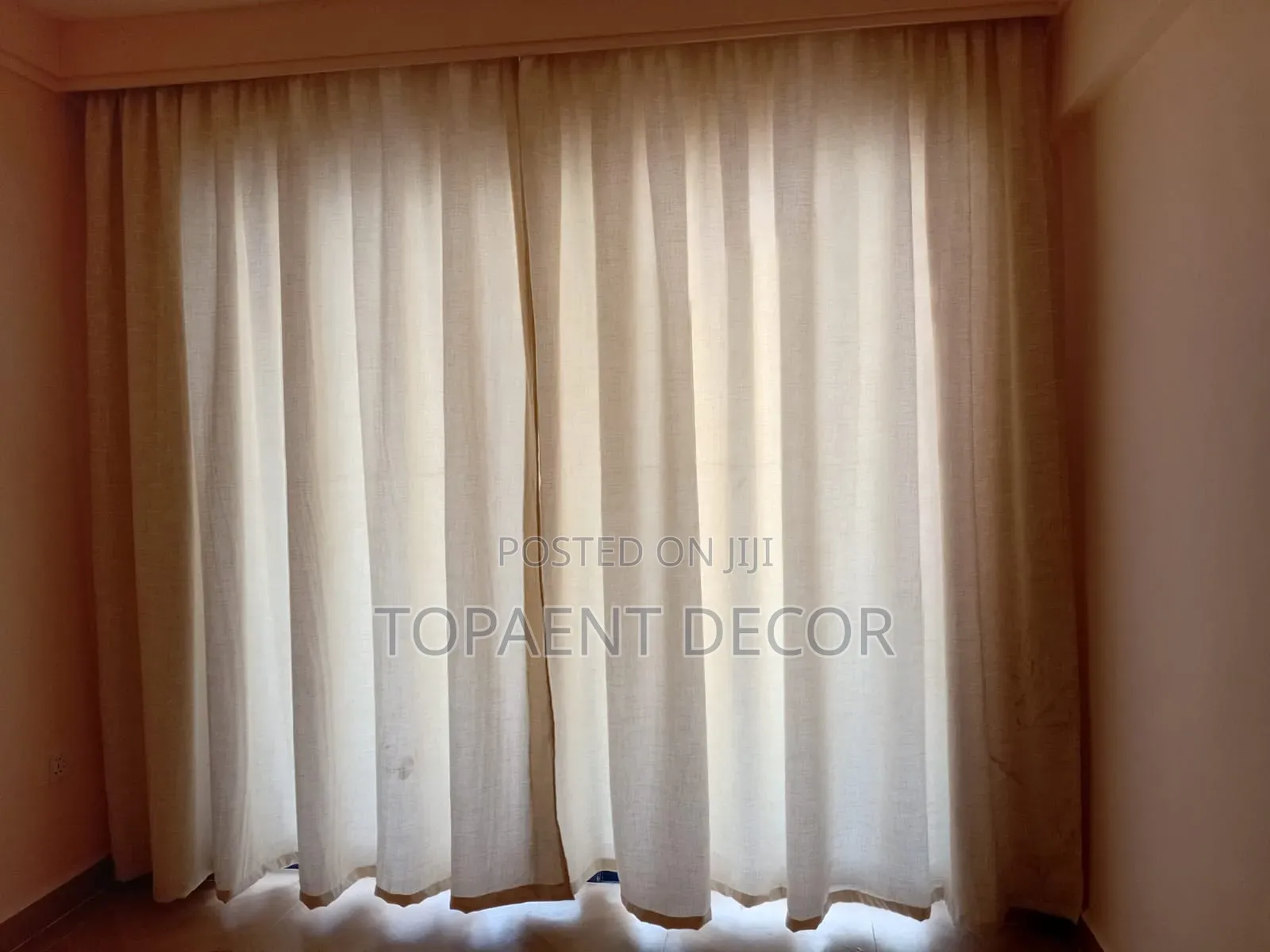Wine Red Coloured Window Curtains