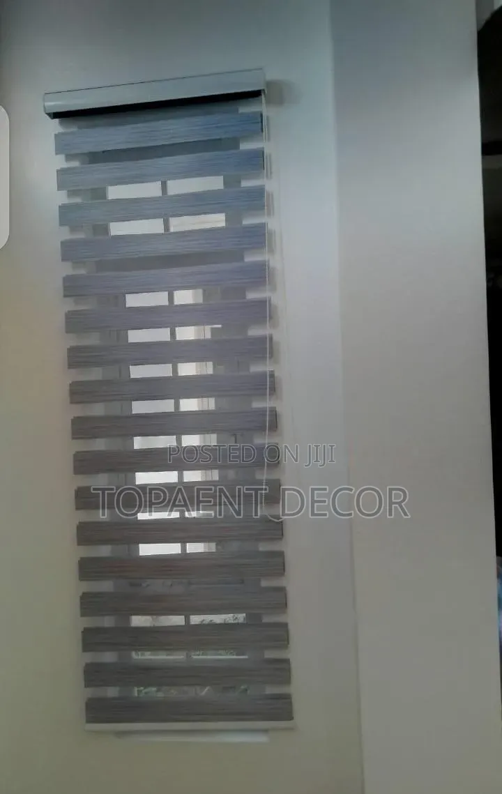 Purple and Grey Horizontal Window Blinds
