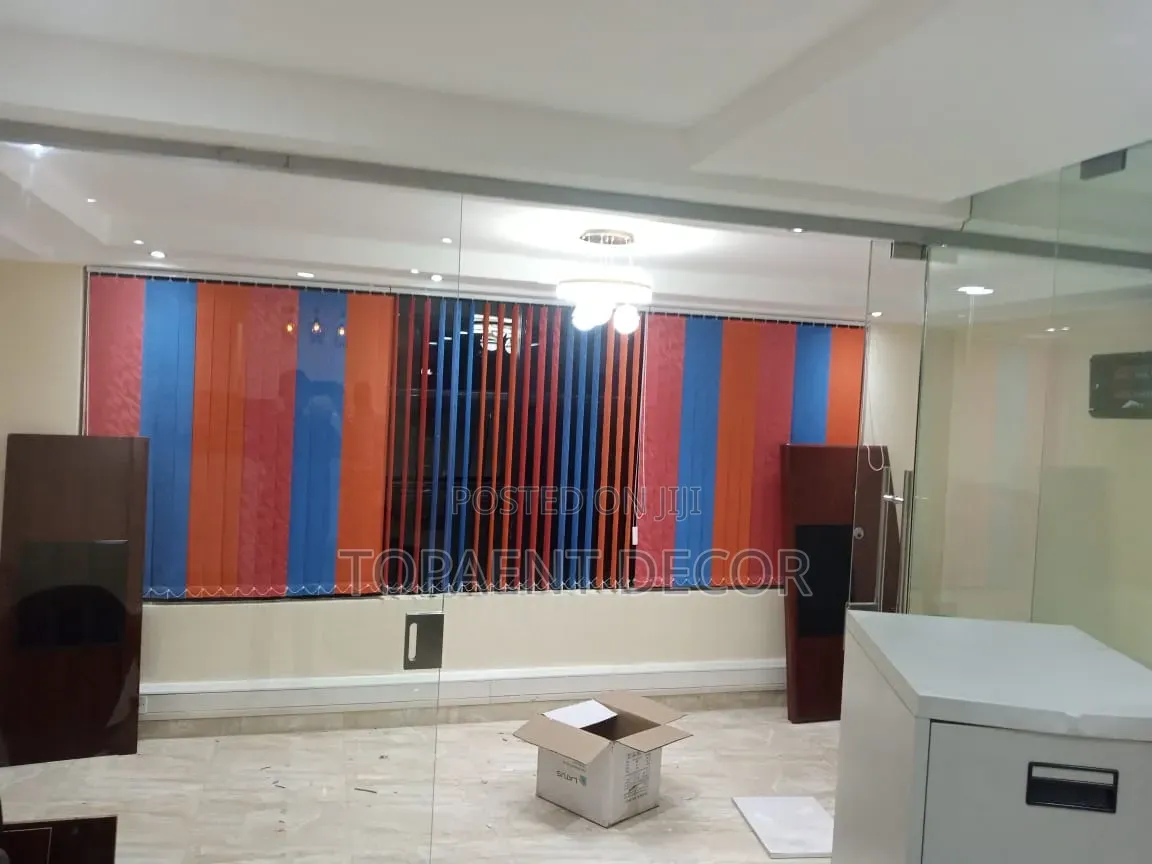 Colour Blend Vertical Office Blinds