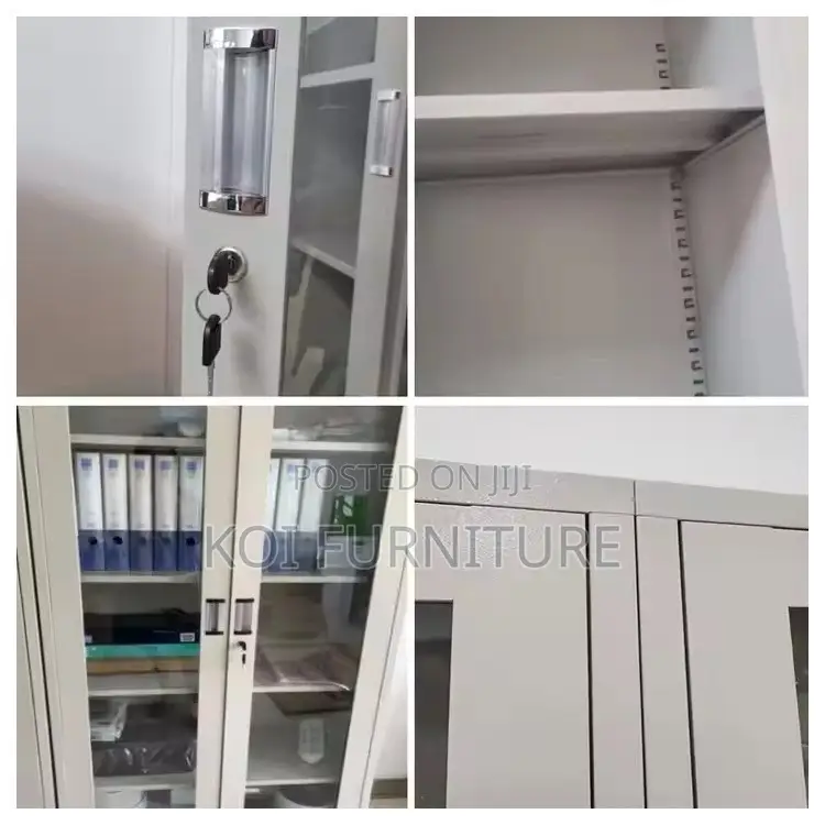 Office Cabinet; Two Doors Steel Adjustable Pannels Cabinet