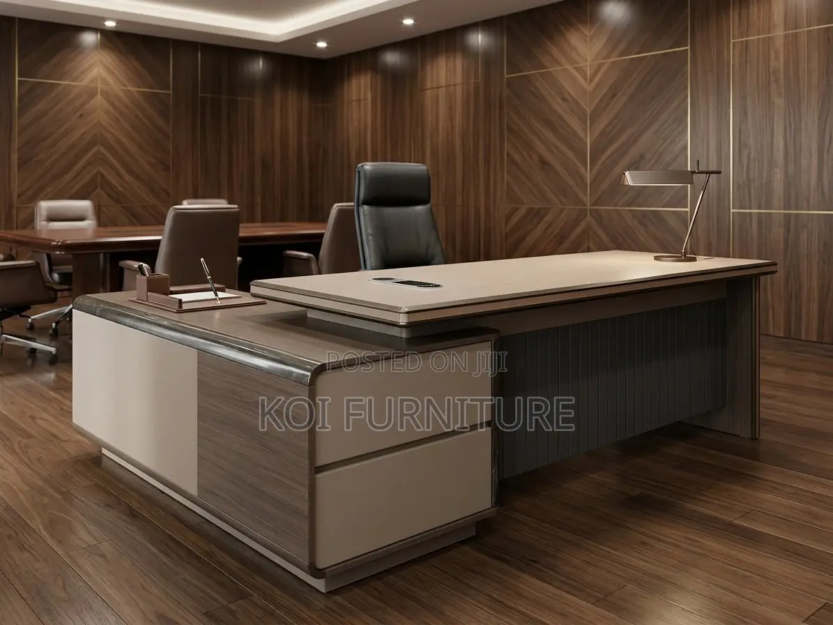 Office Desk; 2 Meters Office Executive Desk With Cord Managament