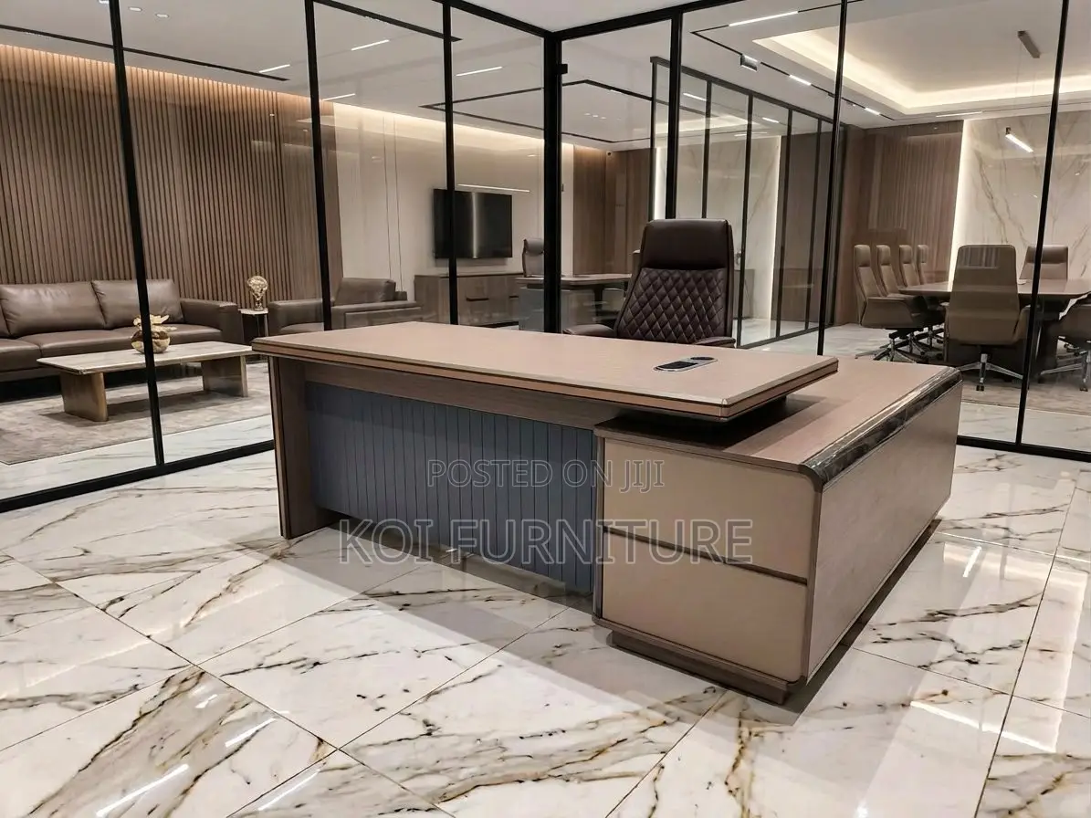 Office Desk; 2 Meters Office Executive Desk With Cord Managament