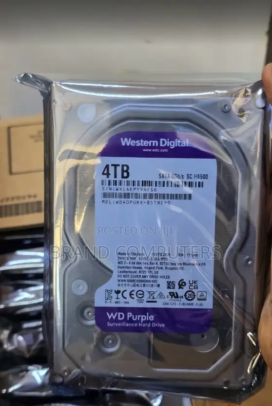 Western Digital 4TB Purple Surveillance Hard Disk