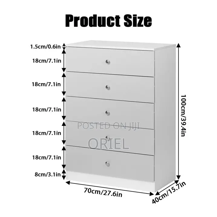 Modern Cabinet : 5-Drawer Standard Home Cabinet