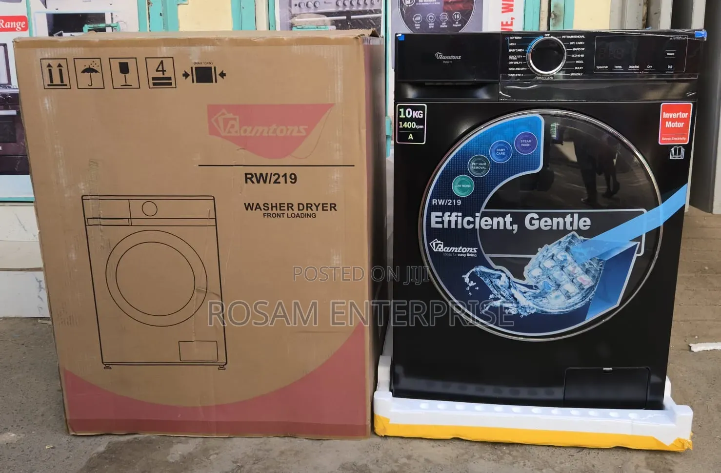 Ramtons 10kg Washer, 7kg Dryer Rw219 Black