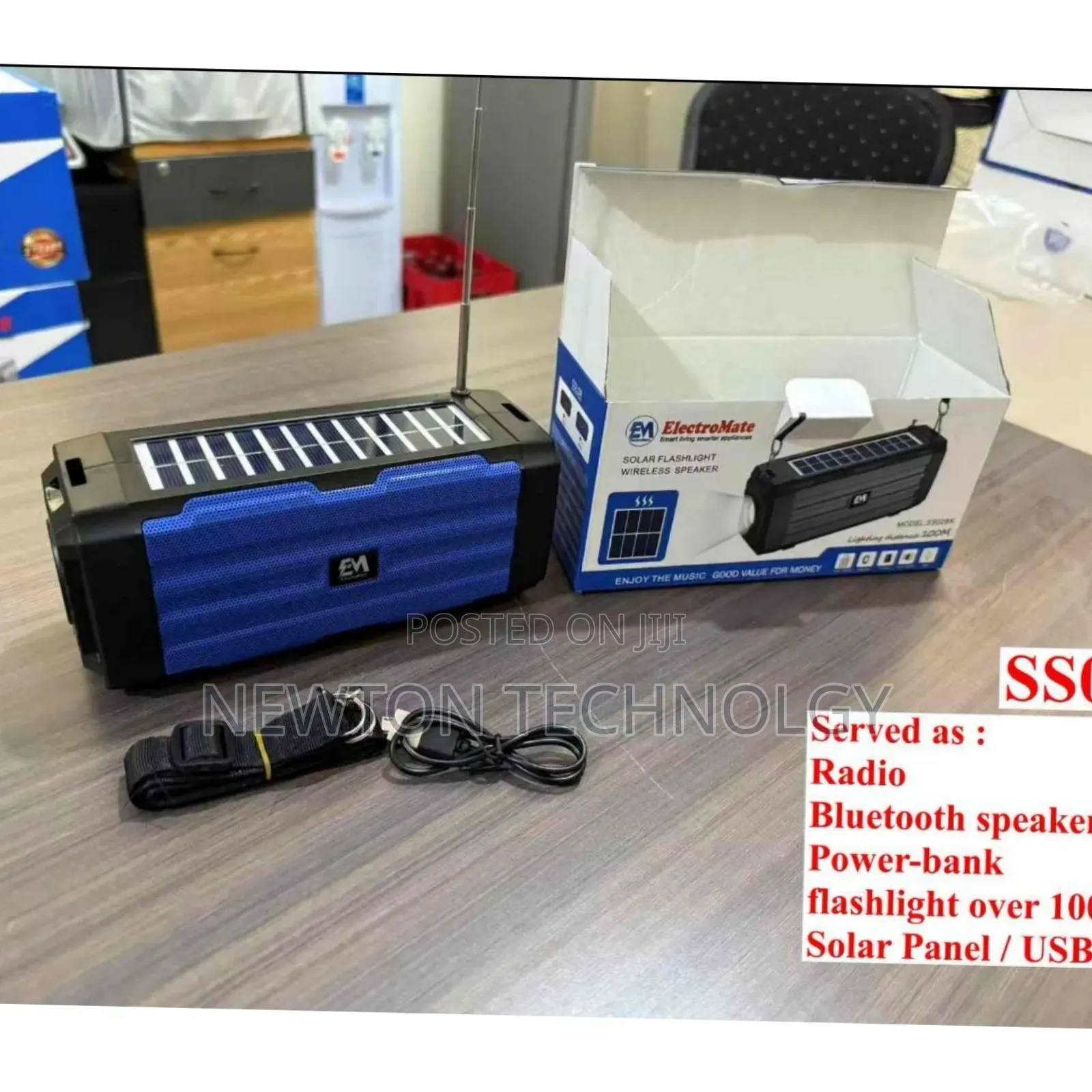 Electromate Solar Flashlight Wireless Robot Speaker