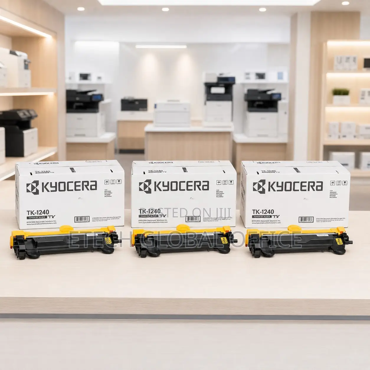 TK-1240 Black Toner for Kyocera ECOSYS Printers