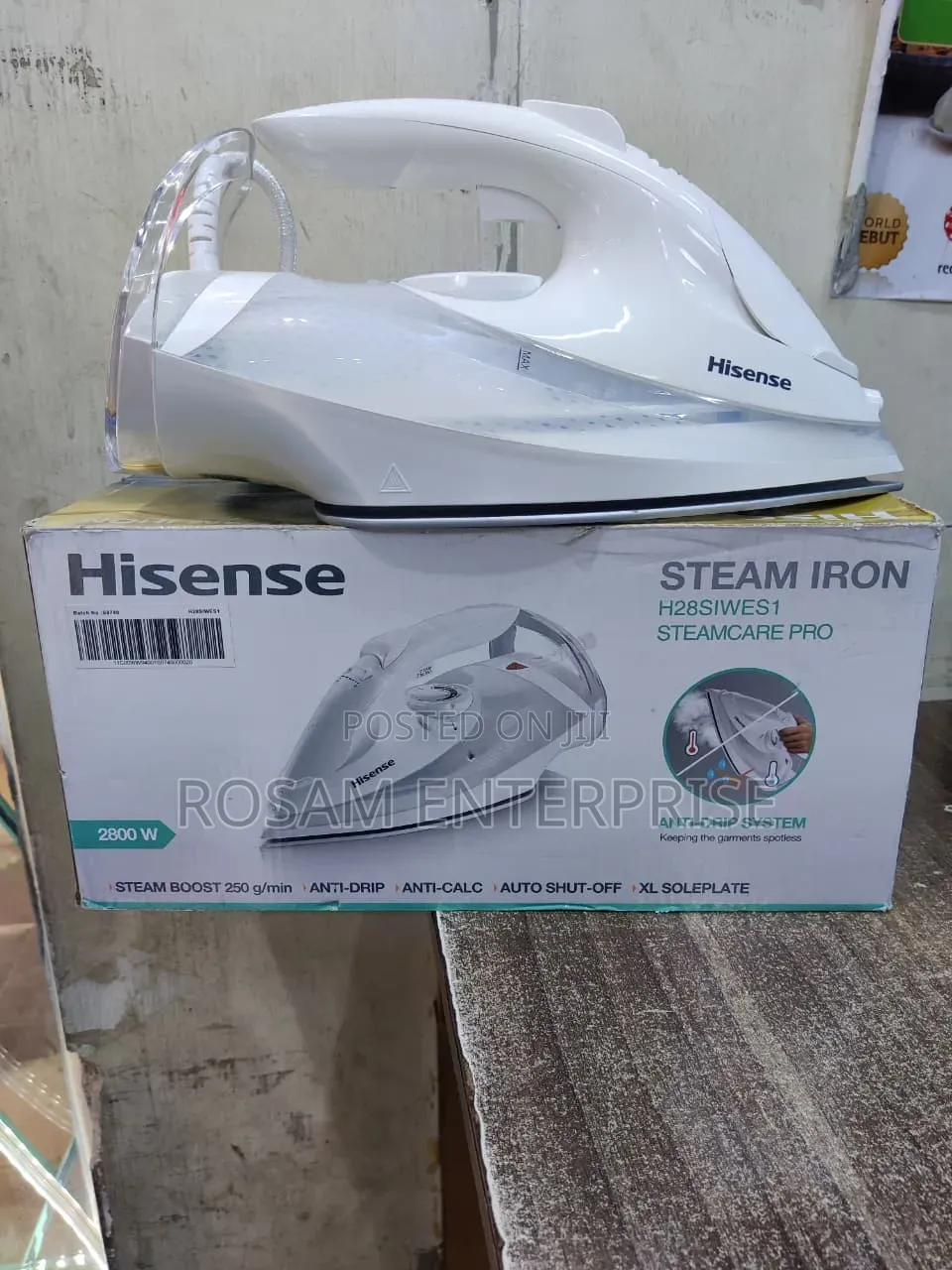 Hisense Steam Iron 2800w Steamcare Pro