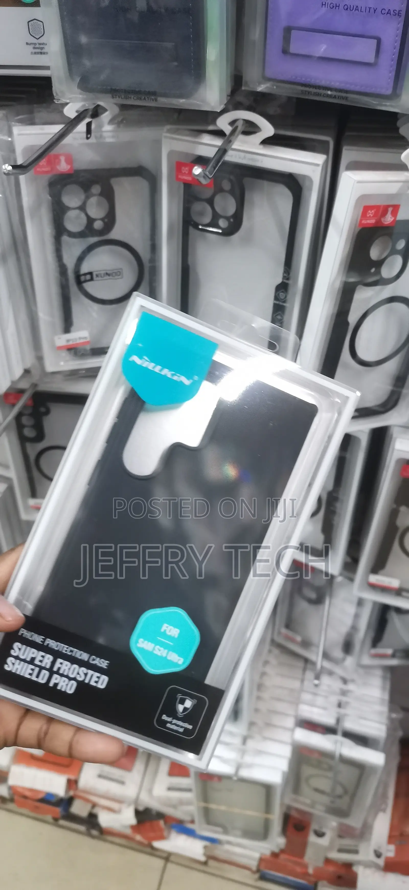 Black Nillkin Super Frosted Shield Pro Phone Protection Case