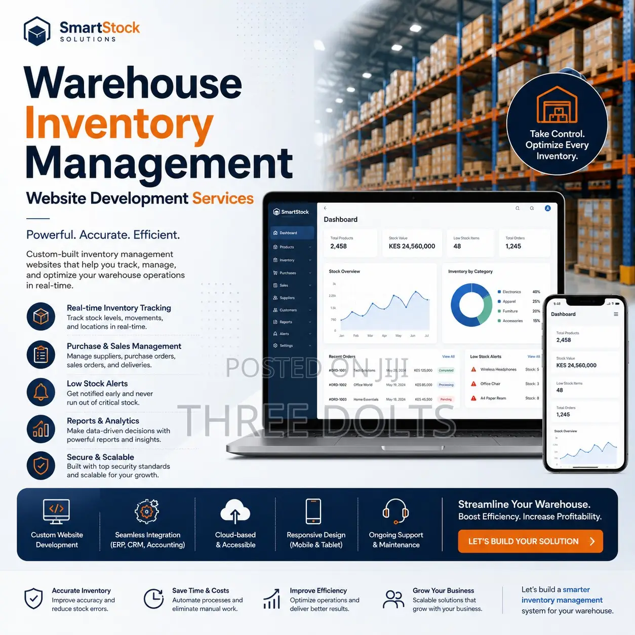 Warehouse Inventory Management Website Development Services