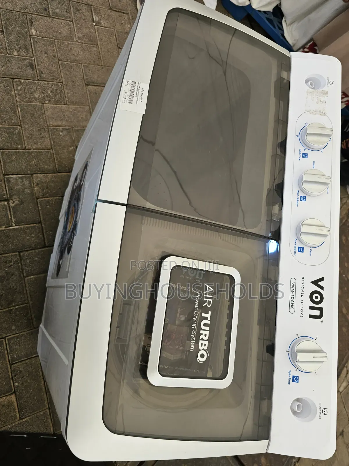 Von 10kg Twin Tub Washing Machine New!