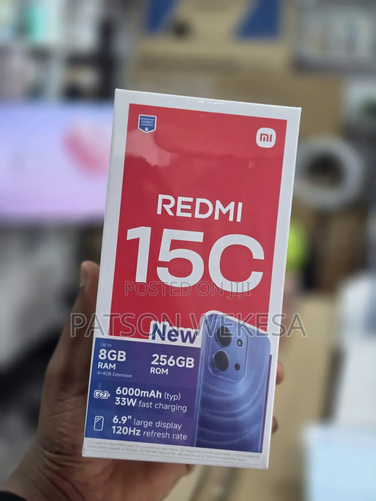 New Xiaomi Redmi 15C 4G 256 GB Black