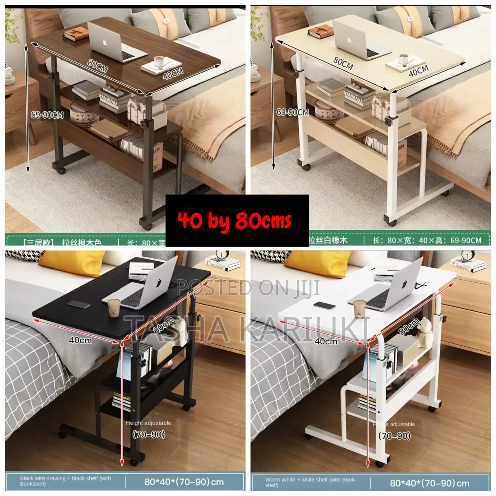 Adjustable and Movable Laptop Table