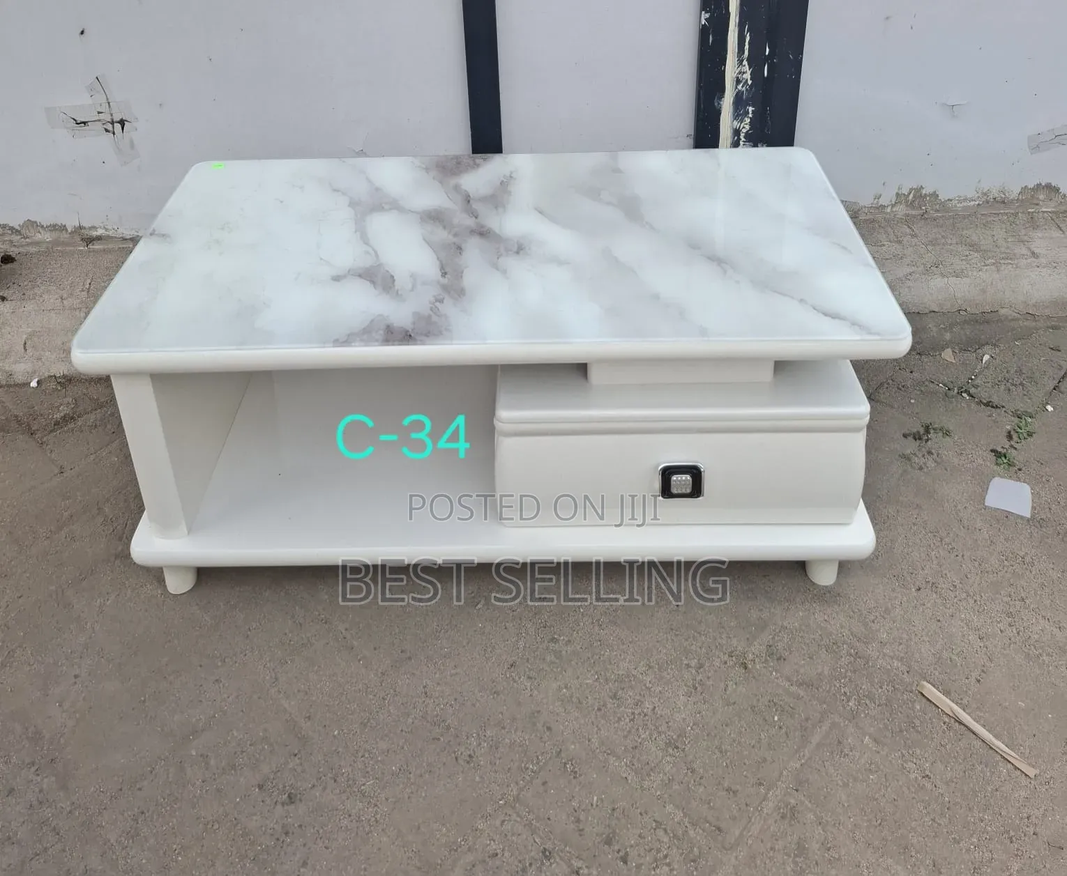 Imported Glass Top Modern Coffee Table