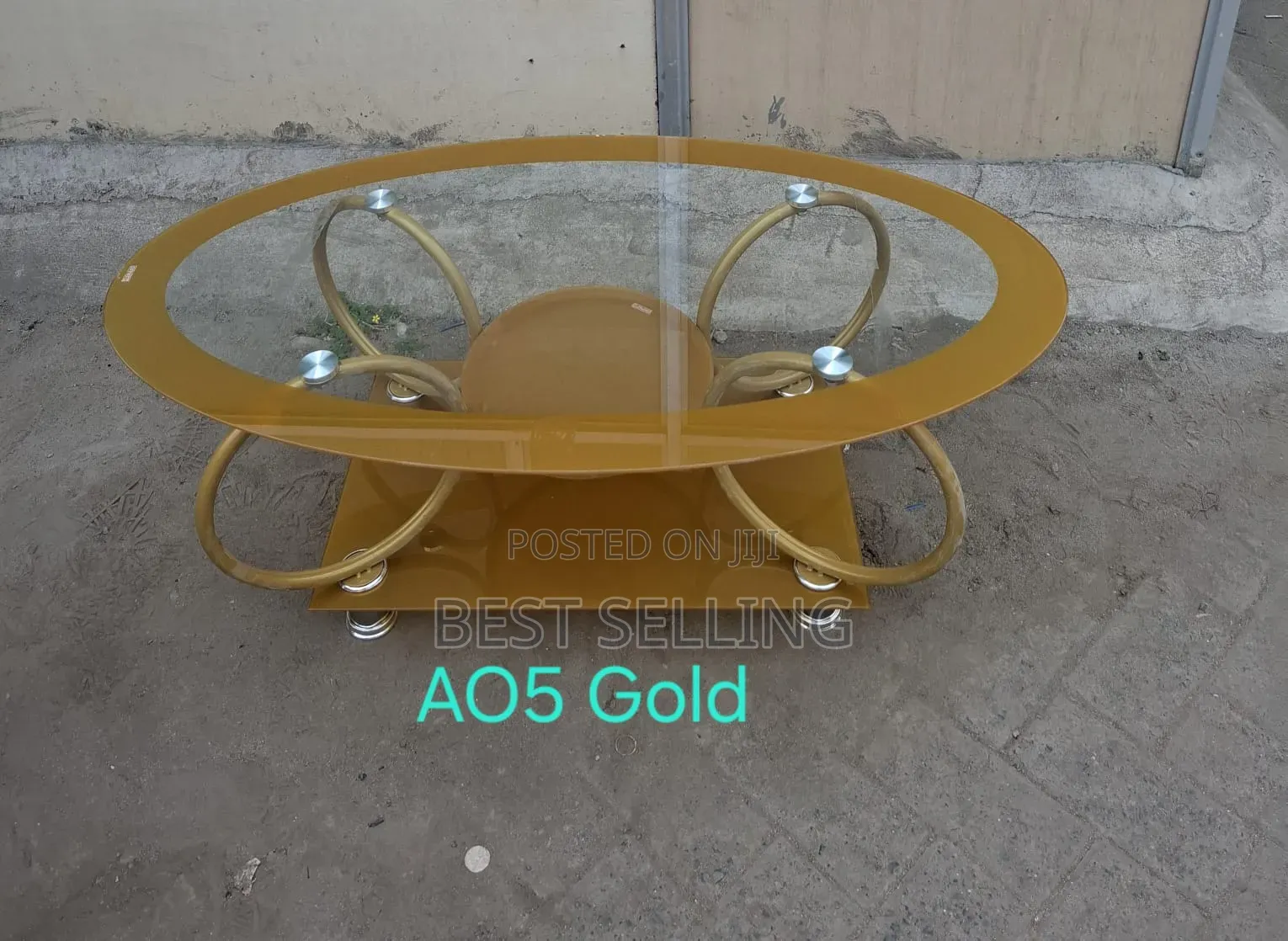 Ultimate Glass Top Coffee Table Oval Shape
