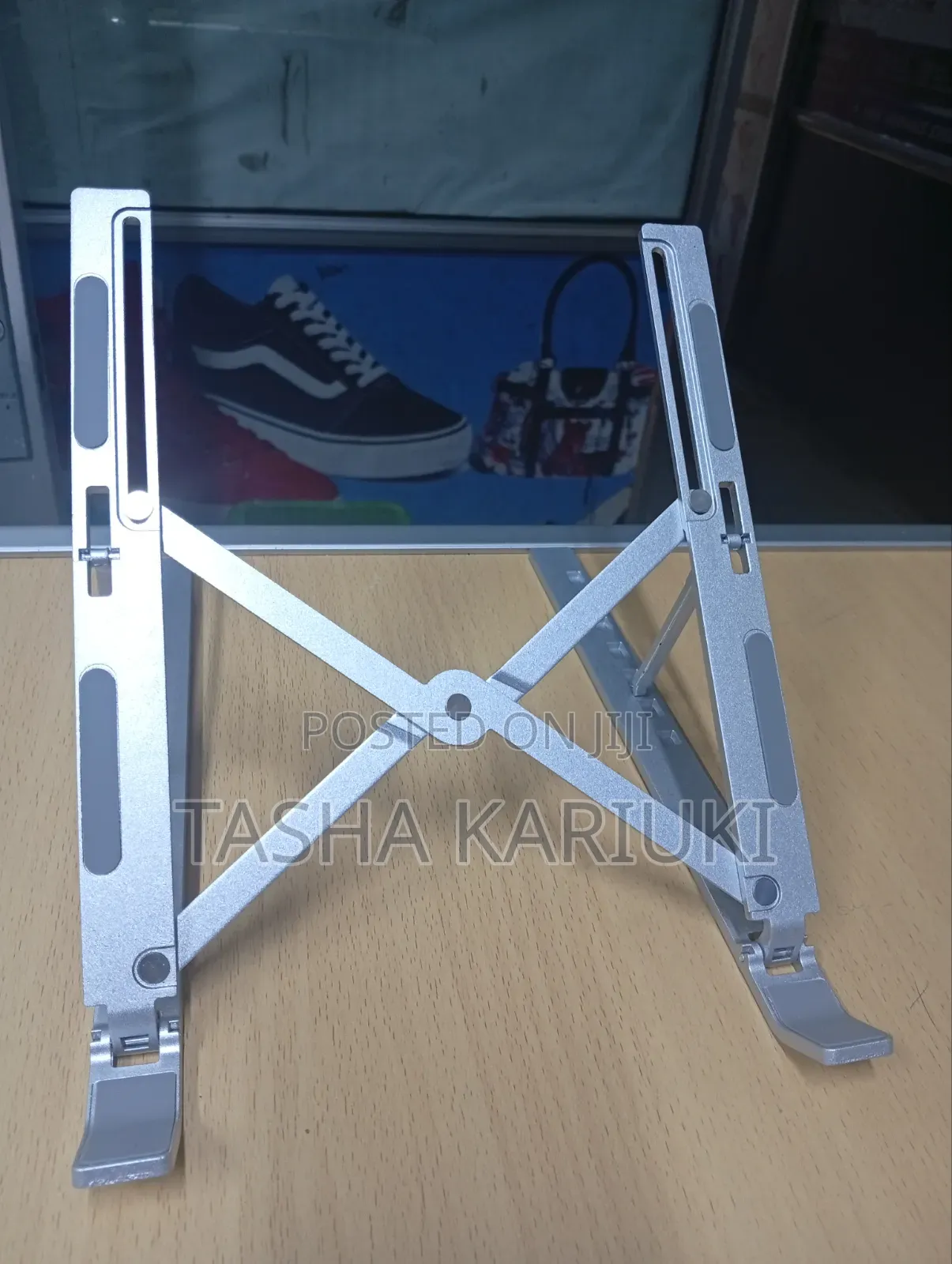 Portable Metallic Laptop Stand for Home Office